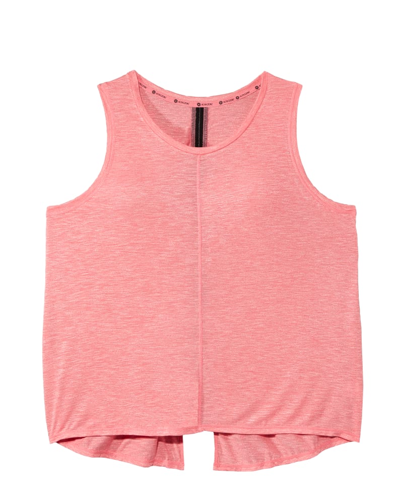 Front of plus size Agave Tank with Back Slit Detail by ActiveZone | Dia&Co | dia_product_style_image_id:138117